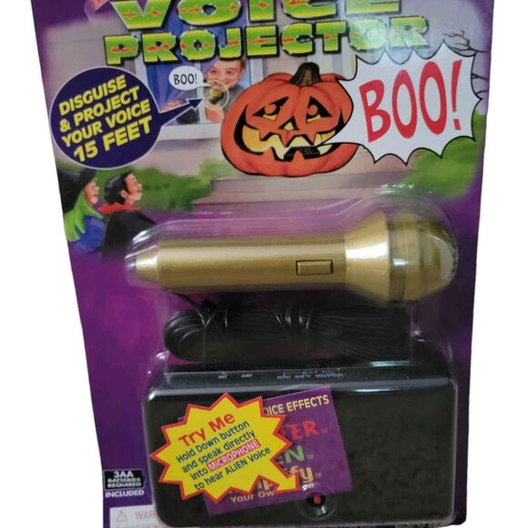 Vintage NWT 2001 Halloween Voice Projector and Window Coverings Take One - Picture 2 of 4